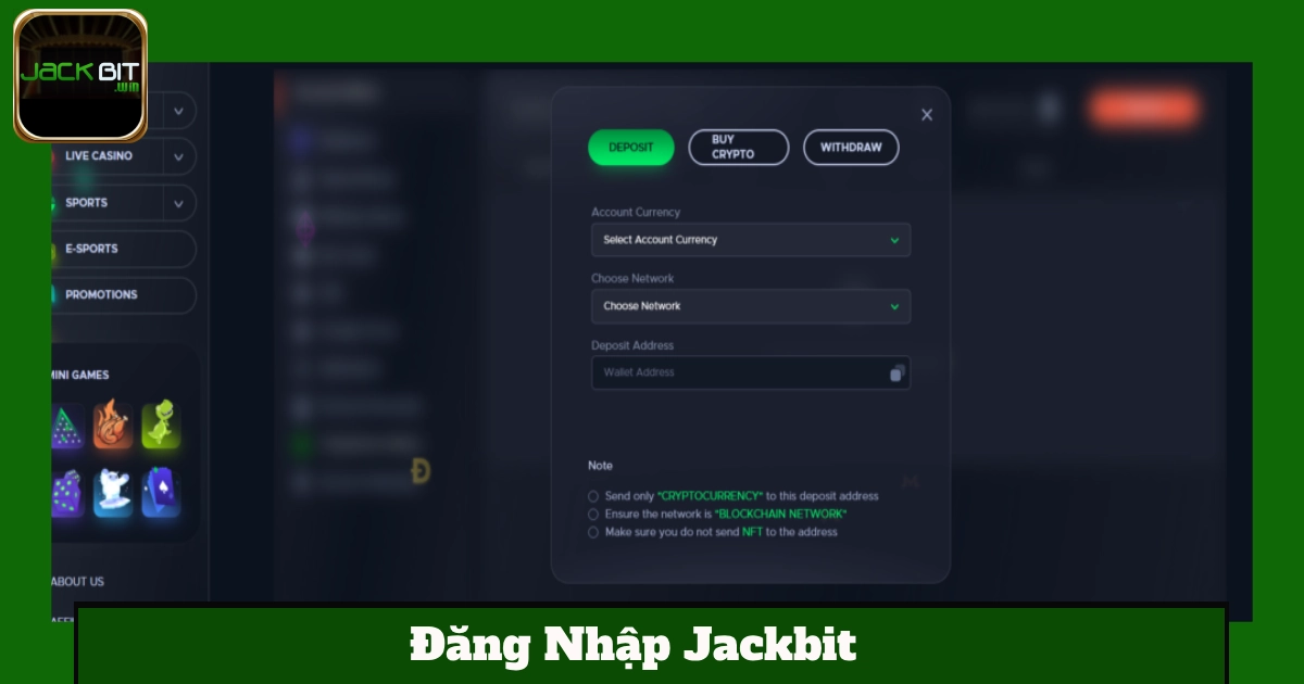 Đăng Nhập Jackbit – Khám Phá Thế Giới Cá Cược Đỉnh Cao 3 Xử Lý Sự Cố Đăng Nhập Jackbit